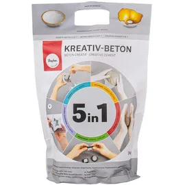 Rayher Kreativ-Beton 5in1 Modelliermasse 3 kg