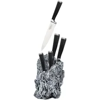 STONELINE Excalibur Messerblock 7-tlg. Schwarz