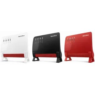 2× FritzBox Standfuß | passend für 7590, 7530AX, 6660, 7690 & weitere Modelle | Stabiler Router-Ständer für Tisch & Regal | Schwarz, Weiß oder Rot (FritzBox 5530 Fiber, Schwarz)