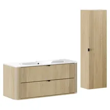 petits-meubles Waschtisch 80,2 cm 2 Schubladen 52 x 46 x 46,5 cm Braun