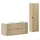petits-meubles Waschtisch 80,2 cm 2 Schubladen 52 x 46 x 46,5 cm Braun