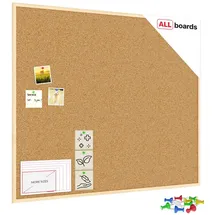 ALLboards Pinnwand 120 x 100 cm Braun