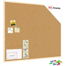 ALLboards Pinnwand 120 x 100 cm Braun
