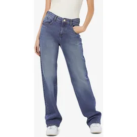 Noisy May Nmyolanda NW WIDE AZ308MB Noos Jeans Solid, blau 27W / 30L EU - 27W / 30L