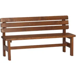 Tessin Bank, 41x150x80cm,  Kiefernholz dunkel lasiert