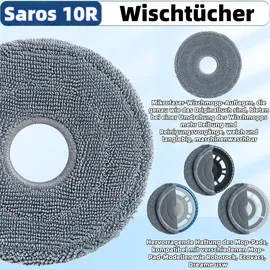 bluearks Zubehörset für Roborock Saros 10R/Saros 20/Qrevo Curv 2 Pro/Qrevo CurvX/Qrevo Curv 2 ProX