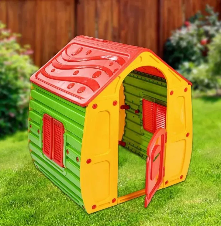 Haushalt International MAGICAL Spielhaus Kinderhaus Kunststoff Spielhütte bunt