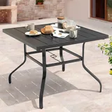 avestar Esstisch 94 x 94 x 73 cm Schwarz