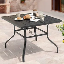 avestar Esstisch 94 x 94 x 73 cm Schwarz