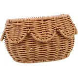 EPIGEIST Kleiner Weidenkorb Mit Deckel Rattan Aufbewahrungskorb Für Snacks Kosmetik Schmuck Multifunktionale Aufbewahrungsbox Mit Feuchtigkeitsdichtem Deckel Und Großem Fassungsvermögen