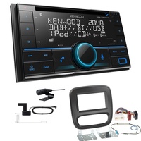 Kenwood DPX-7300DAB Autoradio Bluetooth DAB+ für Opel Vivaro ab 2014 schwarz