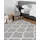 Beliani Teppich 160 x 230 cm marokkanisches Muster Kurzflor SILVAN Hellgrau