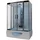 Tronitechnik IKARIA Komplettdusche mit Schiebetür 135 x 220 cm weiß Sicherheitsglas
