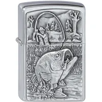 Zippo Bass Fishing Emblem Sturmfeuerzeug