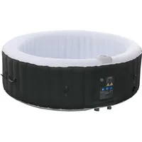Arebos Whirlpool Ø208 cm x 68 cm Schwarz