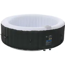 Arebos Whirlpool Ø208 cm x 68 cm Schwarz