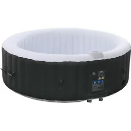 Arebos Whirlpool Ø208 cm x 68 cm Schwarz