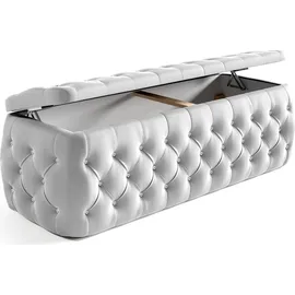 Fun Möbel Boxspringbett Schlafzimmerbett SEVRA Nr.3 160x200cm in Elisa Velvet Anthrazit - Grau