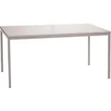 Gürkan Mehrzwecktisch grau rechteckig, Vierkantrohr grau, 180,0 x 80,0 x 75,0 cm