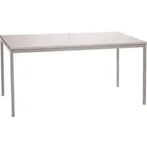 Gürkan Mehrzwecktisch grau rechteckig, Vierkantrohr grau, 180,0 x 80,0 x 75,0 cm