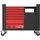 KS Tools PERFORMANCEplus P35 SCHWARZ/ROT Werkstattwagen mit 12 Schubladen