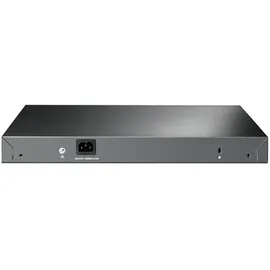 TP-Link TL-SG3428MP V2 Switch mit 24 PoE+ Ports (384 Watt, Zentrales Cloud-Management, In Omada-SDN integriert, IPv6-Unterstützung, Sicheres Netzwerk) Schwarz,