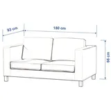 Dekoria Sofahusse Karlanda Schlafsofa kurz, Living beige|grün