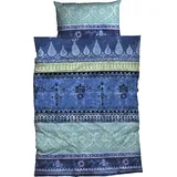 Casatex Indi Biber waterblue 200 x 220 cm + 2 x 40 x 80 cm
