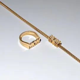 Pandora Damenring Blume, Goldfarben, 56/17,8