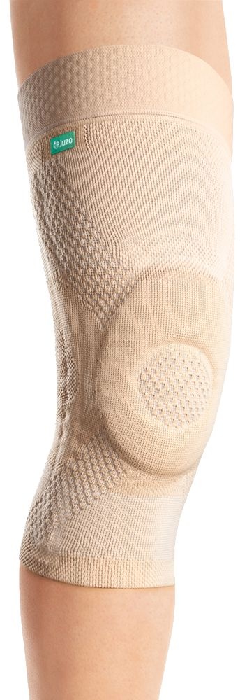 JuzoFlex Genu Xtra Wide Kniebandage stabilisiert u. entlastet das Kniegelenk mit Komfortzone 1 St schwarz