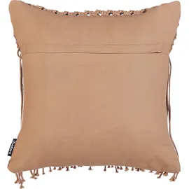 Beliani BAMIAN Dekokissen 45 x 45 cm Braun