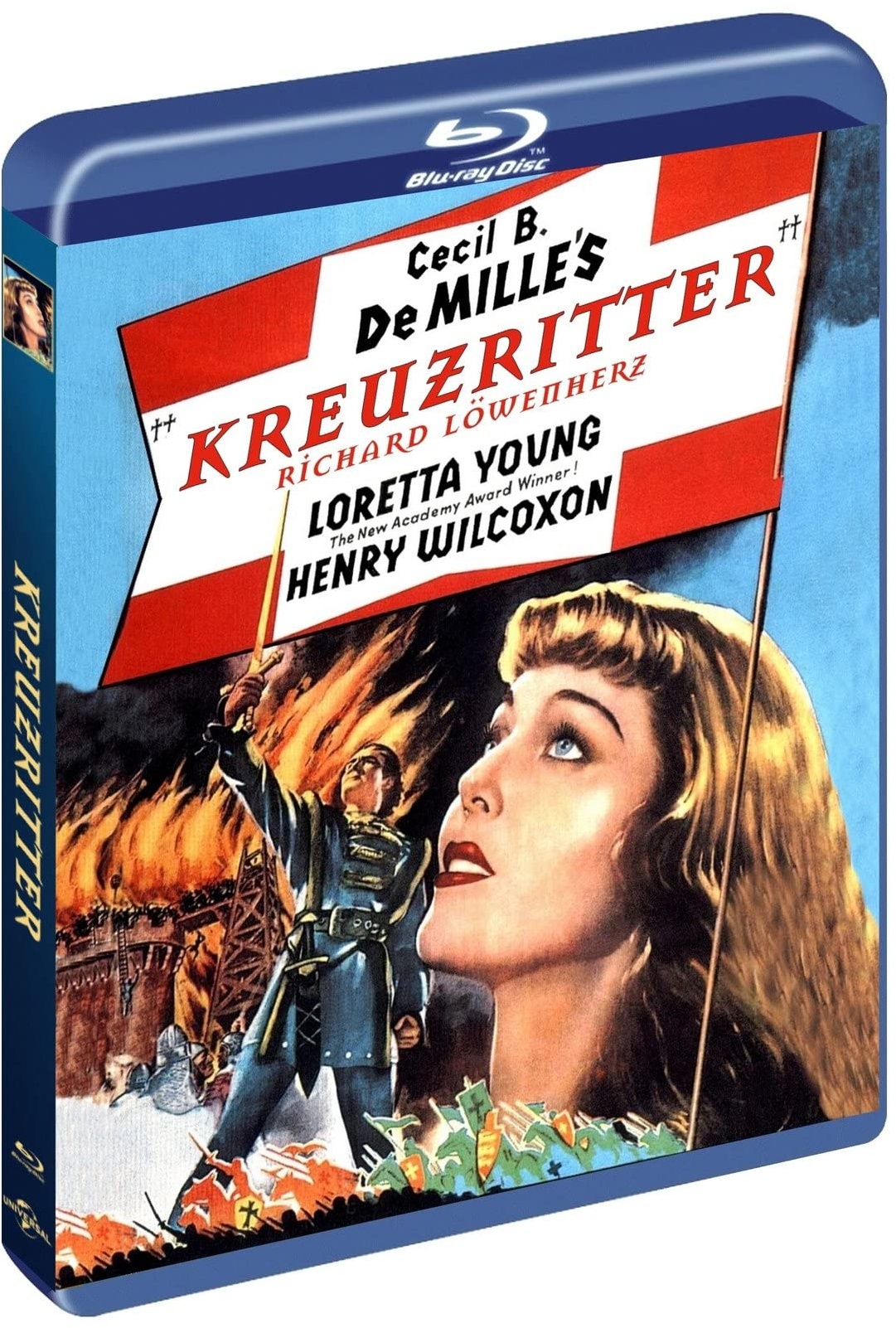 Kreuzritter - Richard Löwenherz (1935) - Cover A - Cecil B. DeMille's opulent ausgestattetes Historienabenteuer als deutsche Blu-ray Premiere - Mit Loretta Young und Henry Wilcoxon (Neu differenzbesteuert)