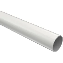 Interdeco GARDINENSTANGE Prestige Elanto 520 cm (geteilt in 4 x 130 cm), 2-läufig (ohne Ringe), 20 mm Ø Weiß
