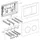 Geberit Omega20 Betätigungsplatte Omega 20 Pl/T we., Rg. hgl-vc, ro, f 2-Mg-Spül.
