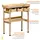 Dobar Pflanztisch mit 3 Schubladen 78 x 88 x 38 cm Natur