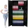 Proregal Flügeltürenschrank ELEPHANT HxBxT 185x90x40cm | 4 Fachböden Schwarz Metall, 90x185x40 cm, Arbeitszimmer, Aktenschränke