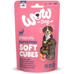 WOW Superfood Soft Cubes 150 Gramm Hundesnack Wild mit Apfel