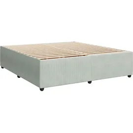 vidaXL Boxspringbett 180 x 200 cm Hellgrau