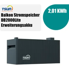 TSUN SolarCan TSOL-DCU2000Lite 2 kWh DC Solarspeicher LiFePO4, IP65, 2400 W PV Eingang, DC-gekuppelte Batterie für Balkon, Dach & 2%Skonto bei Vorkasse Überweisung