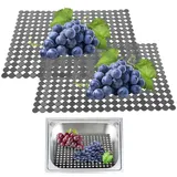 Miawtro spülbeckenmatte,PVC spülbeckeneinlage,Schneidbare Abtropfmatte, 30 * 40 cm Abtropfmatte Geschirr, geeignet zum Abtropfen und Trocknen von Lebensmitteln in der Spüle