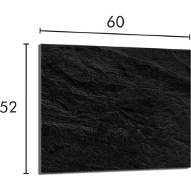 OEM Herdabdeckplatte 60x52 Schiefer schwarz