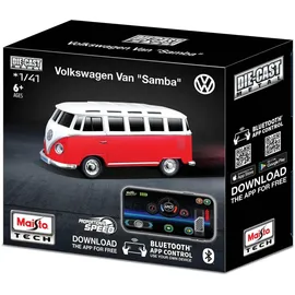 MAISTO RC-Auto VW T1 Samba 2CH RTR rot (582650)