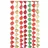 Rico Design Krepp Girlanden, Weihnachtsmix,, 7 Stk, 17,5 cm x 3 m, inkl. 2 m Kordel