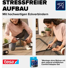 Tesa Insektenschutz Alu COMFORT für Türen 100 x 220 cm Weiß