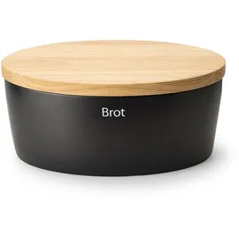 Continenta Brotkasten Keramik Schwarz