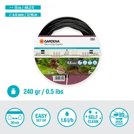 Gardena Tropfrohr oberirdisch 4,6 mm (3/16") 15 m (1362-20)