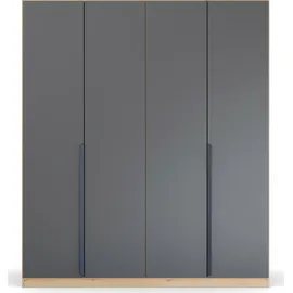Rauch Drehtürenschrank »Dark&Wood by Quadra Spin im Industrial Style mit Metallgriffstangen