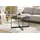 SalesFever Couchtisch rund Schwarz Glas 80 x 45 cm