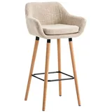 TPFLiving Barhocker 55 x 99 x 46 cm Creme