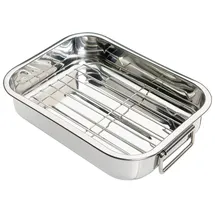 KitchenCraft Edelstahl-Bratpfanne 27 x 20 cm